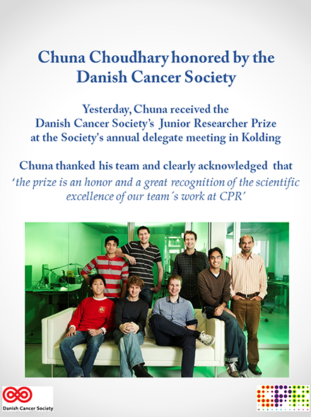 Chuna honored junior researcher DCS