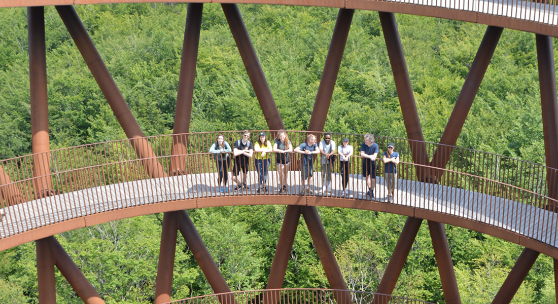 Lab members on trip